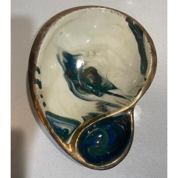 MCM Kidney Shape Chip & Dip *** Beautiful - Picture 1 of 4